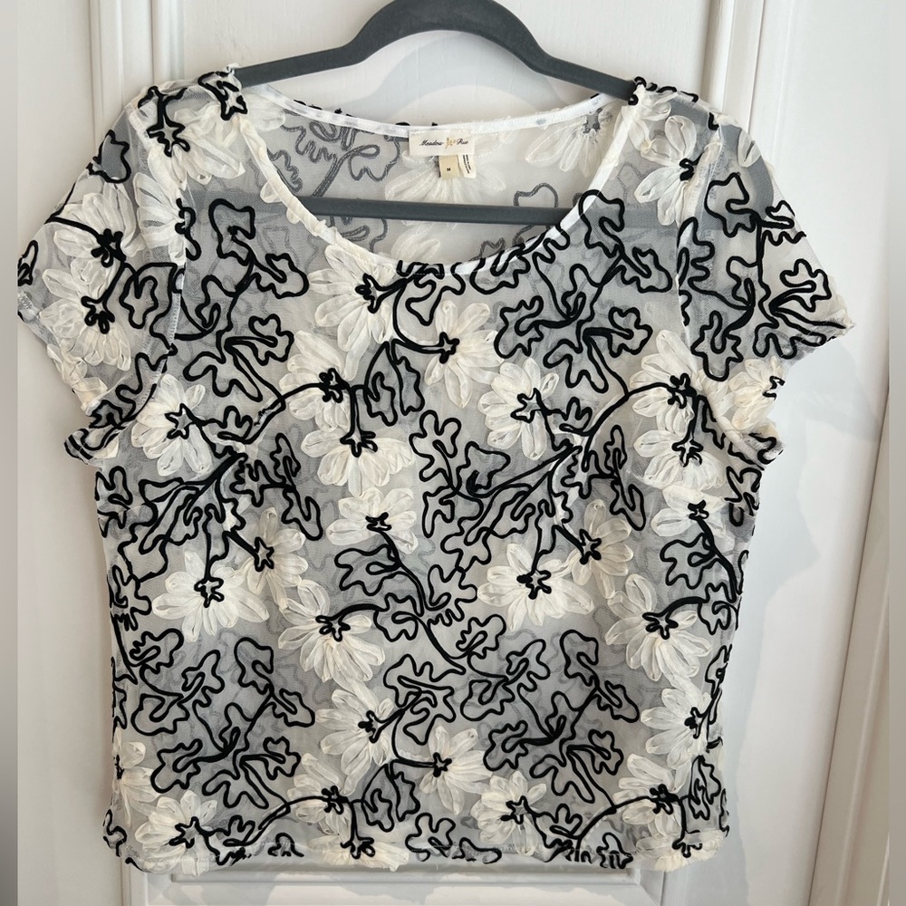 Anthropologie Ladies Embellished Top